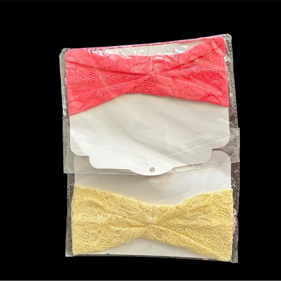 Pink and Yellow Kids Headbands - Picture 2 of 2